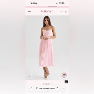 House of CB Marci Strapless Midi Dress